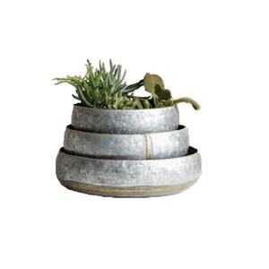 Diseño redondo de hierro galvanizado cama de jardín elevada al aire libre maceta de metal contenedor para verduras y flores - Product Image 5
