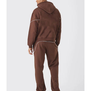 OEM logotipo personalizado impermeable ligero 100% algodón ajuste cortavientos chándales al aire libre Streetwear pulóver chándal para hombres - Product Image 6