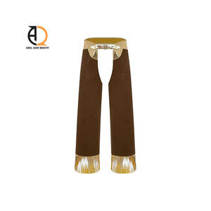 Adjustable Fit Breathable Cowboy Leather Chaps Western <b>Riding</b> Training and Competition Full Chaps <b>for</b> Unisex - Product Image 3