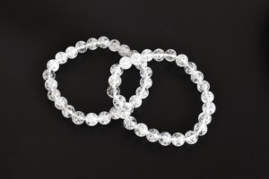 Natural Crack <b>Crystal</b> 8mm <b>Bracelet</b> Wholesale Luxury Semi Precious Gemstone Jewelry for Healing Meditation - Product Image 1