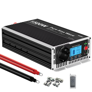 Inversor de Onda Sinusoidal Pura DC 12V 24V a AC 220V, Potencia Máxima 1500W 2000W 2500W 3000W, Cargador para Sistema de Respaldo Solar Fuera de Red para el Hogar - Product Image 1