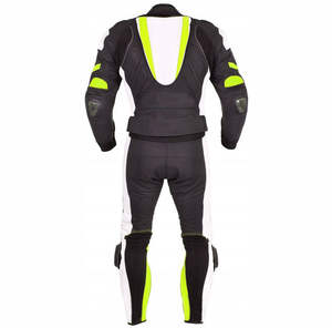 Traje de Motociclismo Unisex de Cuero Transpirable y Resistente al Viento, Conjunto de Ropa de Carreras de Secado Rápido, 500g, Manga Larga, Nombre del Equipo Personalizado - Product Image 3