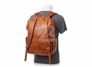 Men Fashion Genuine Leather Messenger Crossbody Travel Bag Custom Logo OEMODM Wholesale Women's <b>Backpacks</b> - Product Image 2