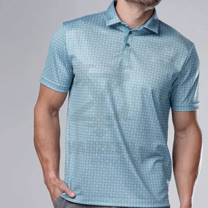 2023 camisas para hombre con logotipo personalizado bordado de alta calidad transpirable ecológico 220 algodón/fibra de bambú de punto sólido - Product Image 2
