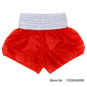Shorts d'entraînement de boxe unisexe en satin léger, extensibles, à séchage rapide, respirants, unis, pour combat en cage, sparring, grappling - Product Image 2
