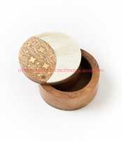 Boîte de rangement classique en bois de qualité supérieure, empilable et pliable, coffre à bijoux Faizacraft pour la décoration de la maison et l'affichage des bijoux