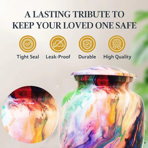 Urnas de cremación de aluminio hechas a mano Opción de tamaño de recuerdo elegante Sello a prueba de fugas de grabado personal para recuerdos duraderos - Product Image 3