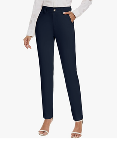 Pantalones de Vestir Rectos Elásticos para Mujer, Nueva Llegada de Fábrica Directa de Bangladés, para Usar en el Trabajo, Pantalones de Traje Casuales - Product Image 5