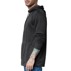 Sudadera con capucha térmica de poliéster Premium para hombres Ropa de todo el día Deportiva Elegante Mejor color sólido Moda de manga completa para invierno - Product Image 2