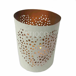 Nouveau design or blanc chauffe-plat votif en fer dernier et design moderne bougeoir en métal attrayant bougeoir en fer meilleure vente - Product Image 6