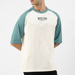 เสื้อยืดบ็อกซี่ของผู้ชายทำจากผ้าฝ้ายวินเทจคุณภาพสูงเสื้อยืดโอเวอร์ไซส์แฟชั่นน้ำหนักเบา - Product Image 2