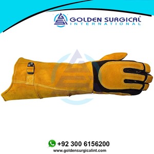 Guante de soldadura de piel de ciervo Americana, de cuero de Boarhide protector térmico, talla única - Product Image 5