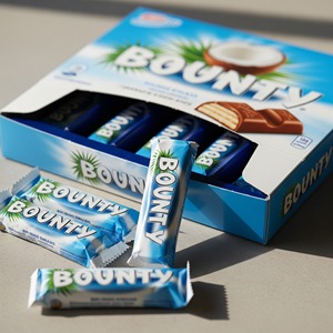 Barres de chocolat Bounty Riche Noix de coco Remplissage chocolat au lait Fourniture OEM en vrac Disponible pour l'exportation Expédition rapide - Product Image 3