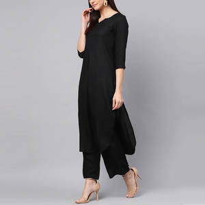 Lino bordado Shalwar Kameez para adultos Patiala rojo Shalwar con camisa de algodón señoras Salwar Kameez ropa India pakistaní - Product Image 2