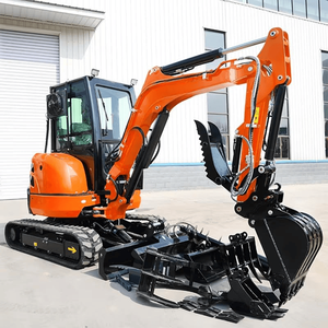 Mini 1.8 Ton Hydraulic Crawler Excavator with 360-Degree Rotation Multifunctional <b>Small</b> Excavator <b>Pump</b> As Core Component on Sale - Product Image 1