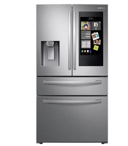 NOUVEAU Réfrigérateur à portes françaises 4 portes de 28 pieds cubes avec écran tactile en acier inoxydable - Product Image 3