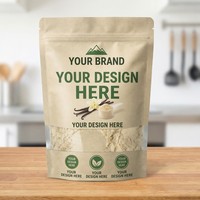 Sacs en papier kraft 100 % recyclables personnalisés avec impression, marque privée NK Packaging, pochettes verticales en papier kraft réutilisables résistantes à l'humidité