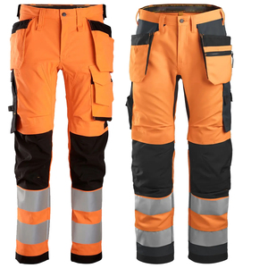 Industrial Safety Workwear Multi-Tool Pocket Casual Straight Hi Vis Reflective Cargo Pants for Road Construction - Product Image 6
