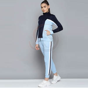 Nuevo y Elegante Conjunto Deportivo de 2 Piezas para Mujer, 100% Algodón Transpirable, Sudadera con Cremallera Completa y Pantalones para Correr - Product Image 3