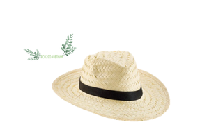 Sombrero Clásico de Paja Natural Eco2go Vietnam con Ribete de Encaje para Viajes Casuales - Product Image 5