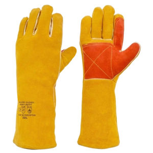 Gants de soudage en cuir industriels résistants et personnalisés, paume de pistolet, nouveaux, respirants, usage quotidien pour hommes, gants en cuir - Product Image 2
