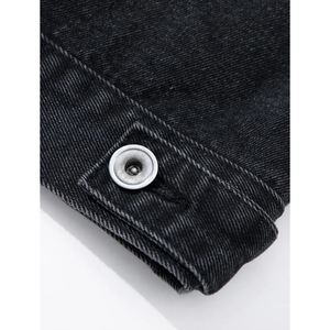 Vêtements de créateur de haute qualité pour hommes, veste et jean surdimensionné à boutons, manches longues, veste en jean personnalisée pour hommes - Product Image 6