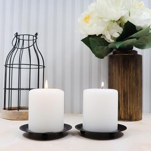 <b>Black</b> Antique Metal in Iron Powder Coating Candle Holder Wedding Christmas Home Decoration <b>Candlestick</b> Holders Stand - Product Image 1