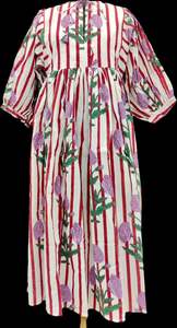 Vestido MIDI informal holgado con estampado de bloques, minivestido de tiras florales de verano con cuello profundo y cierre de cuerda, cintura natural - Product Image 4