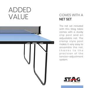 Stag Iconic Family Series Full-Size Professional <b>Table</b> <b>Tennis</b> <b>Table</b> MDF Indoor Ping Pong Sport Equipment <b>Foldable</b> Design Outdoor - Product Image 5