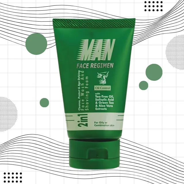 Man Face Regimen Man Skincare 2 en 1 Action Face Wash and Shaving Foam 125g