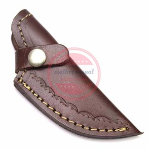 Top vente personnalisé à la main Skinner couteau gaine en cuir couteaux pochette en cuir - Product Image 5