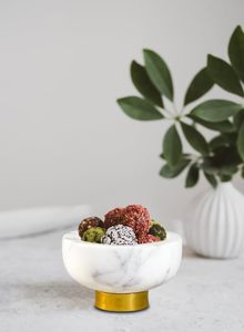 HOT SELLING MARBLE <b>WHITE</b> FINISH CLASSIC Party Decorative Bowl Centerpiece <b>Table</b> Accent Modern Design Quality Luxury - Product Image 4