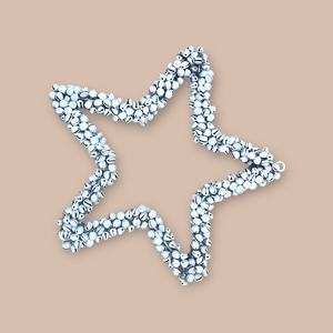 Décorations de Noël FURBISH HOME DECOR : étoiles en fer suspendues, écologiques, réutilisables, artisanat mignon, décorations festives en vrac pour intérieur et extérieur - Product Image 4