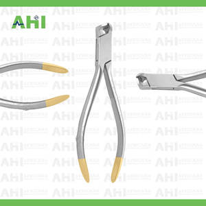 Pince à plier les fils orthodontiques manuelle en acier inoxydable AHI 145 mm, instrument dentaire de précision, haute qualité, fabrication pakistanaise, CE - Product Image 4