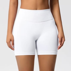 Shorts de sport pour femmes au meilleur prix d'usine, haute compression, polyester et élasthanne, shorts de yoga pour la salle de sport, logo personnalisé - Product Image 5