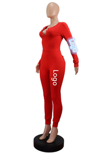 Oem personalizado mujer pijama onesie tela suave impreso bordado logo onesie con trasero solapa Pijamas Mujer para las mujeres - Product Image 4