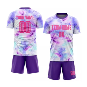 2025 última llegada uniforme de fútbol personalizado para hombres transpirable 100% tela de poliéster multicolor camiseta de fútbol directo de fábrica - Product Image 1