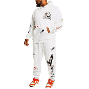 High Quality Waterproof Custom Sweatsuit Jogger Set <b>Sweat</b> <b>Suit</b> <b>Men</b> Sweatpants and Hoodie Set - Product Image 1