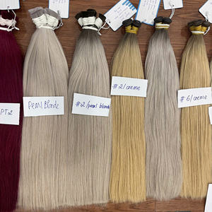Extensions de cheveux vierges vietnamiens en vente chaude, couleur en vrac, cheveux soyeux et lisses, couleurs personnalisées, prêtes à être expédiées, vente en gros - Product Image 2