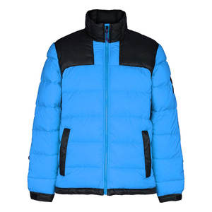 Veste matelassée d'hiver pour homme en toile respirante col montant Parka à capuche longue et épaisse multi-poches Manteau ajusté pour le travail - Product Image 3
