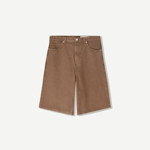 Fabricante de ropa de calle Pantalones cortos de mezclilla desgastados con pintura ajustada para hombre - Product Image 1