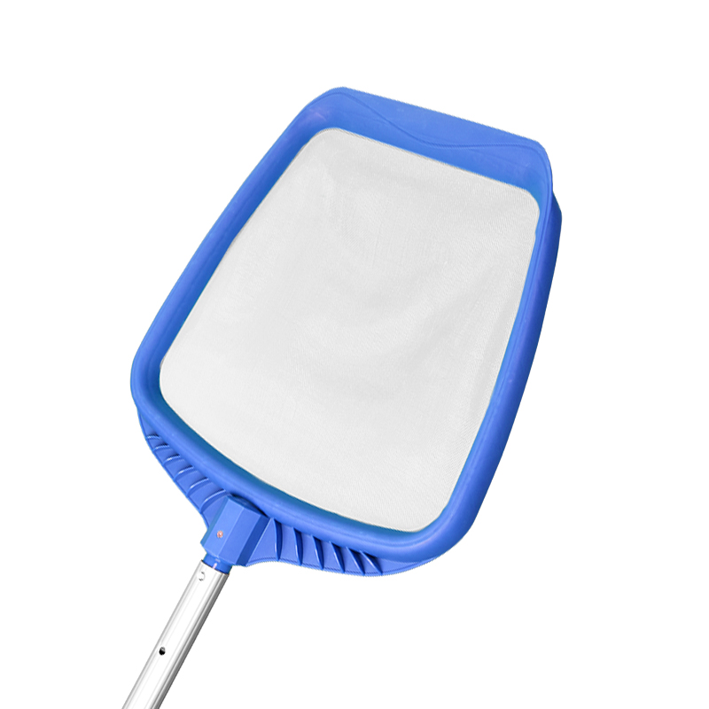 Filet d'écumoire de piscine peu profond crypté blanc