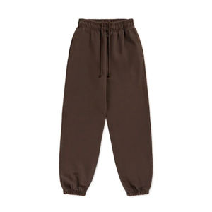 Pantalones de chándal OEM para mujer con bolsillos personalizados, venta al por mayor, respetuosos con el medio ambiente, poliéster/algodón, cierre con cordón, estilo frontal plano - Product Image 2