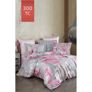 Juego de Funda de Edredón de Satén Varol Royal, 300 Hilos, Diseño Floral, Estilo Princesa para el Hogar, LILYA - Product Image 1