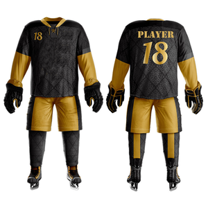 Nueva camiseta de hockey sobre hielo sublimada de calidad superior OEM, logotipo personalizado, uniformes de hockey sobre hielo de tamaño personalizado, transpirables - Product Image 4