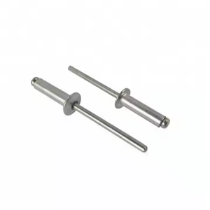 Remache de Aluminio de la Mejor Calidad y Precio Económico, Remache Ciego de Aluminio y Acero con Cabeza Redonda Plana y Extremo Abierto - Product Image 1