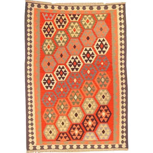 Ardabil Style Kilim Rug Traditional <b>Wool</b> Design Artisan <b>Crafted</b> Vintage Home Decor Area Rug Handwoven Carpet - Product Image 1