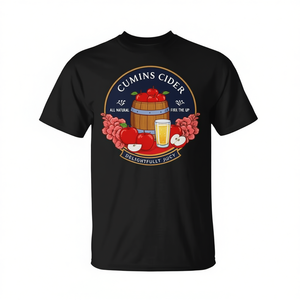 เสื้อยืดโปรโมชั่น Cumins Cider Cheeky สำหรับผู้ใหญ่ ลายขำขัน - Product Image 2