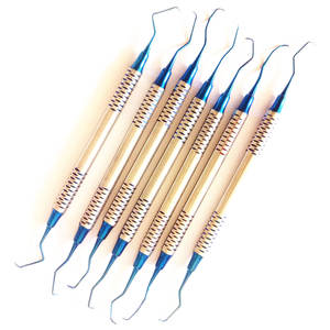 Juego de 7 piezas, escalador de Limpieza de dientes Dental de buena calidad, cureta Gracey, escalador Dental periodontal, instrumento, herramienta de uso manual - Product Image 1