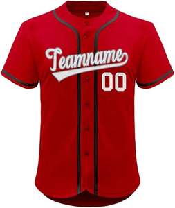 Gran tendencia personalizada béisbol Jersey cosido personalizado deportes uniforme para hombres mujeres Niño para Softball cómodo OEM - Product Image 1